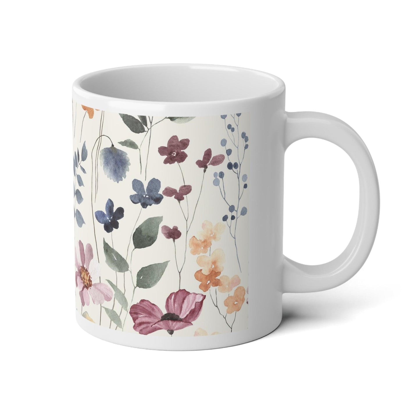 Floral Jumbo Mug, 20oz - Berryvine