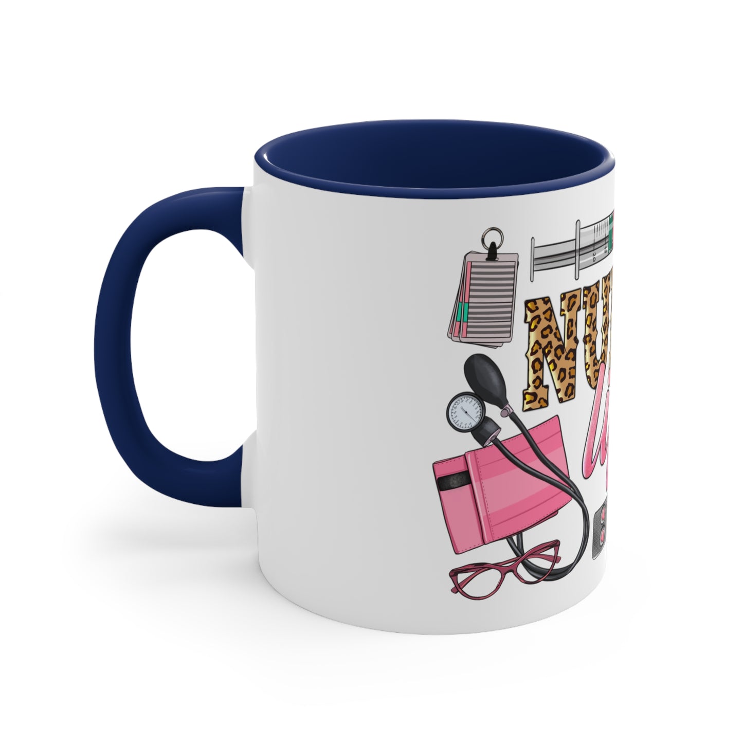 Nurse Life - Accent Coffee Mug, 11oz
