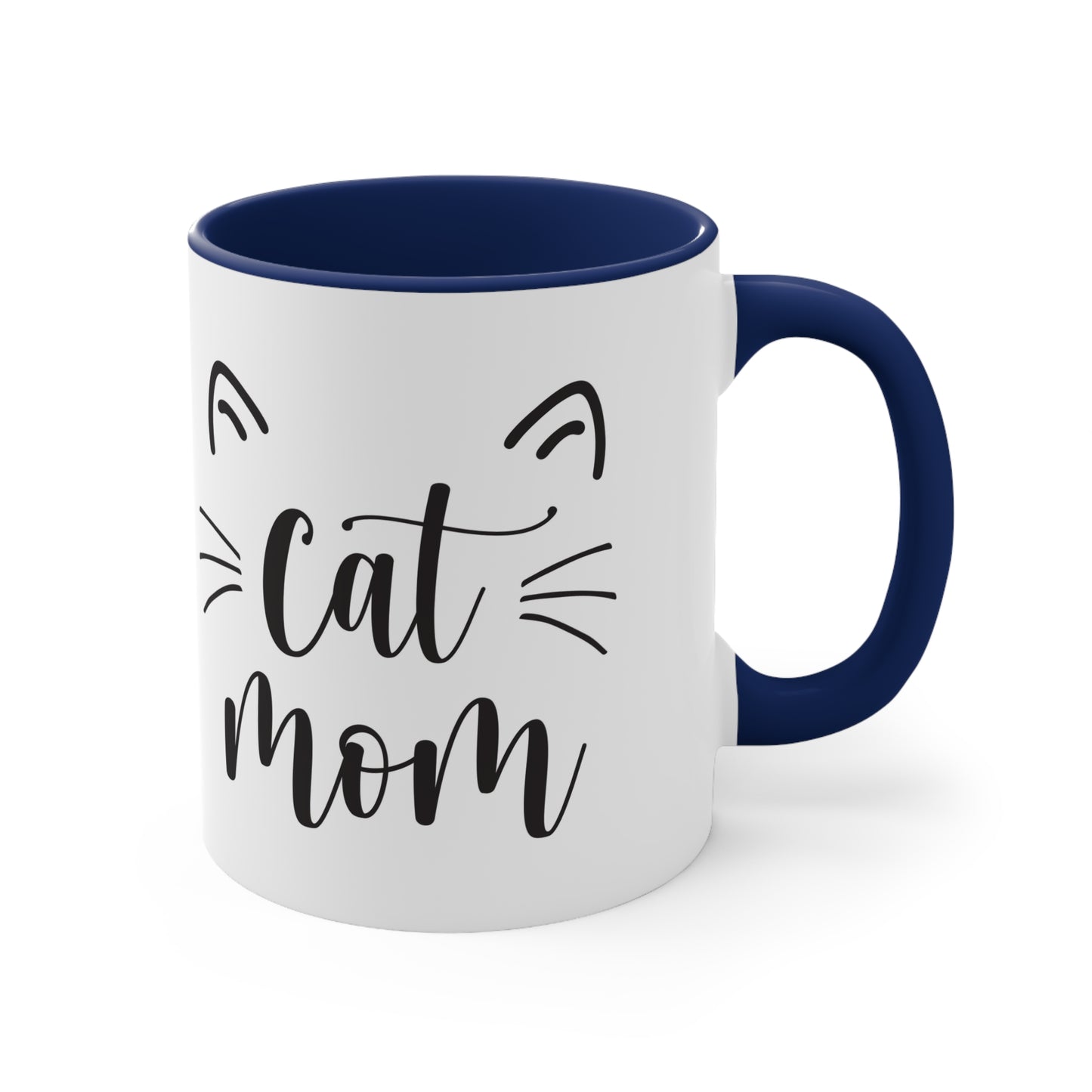 Cat Mom - Accent Coffee Mug, 11oz