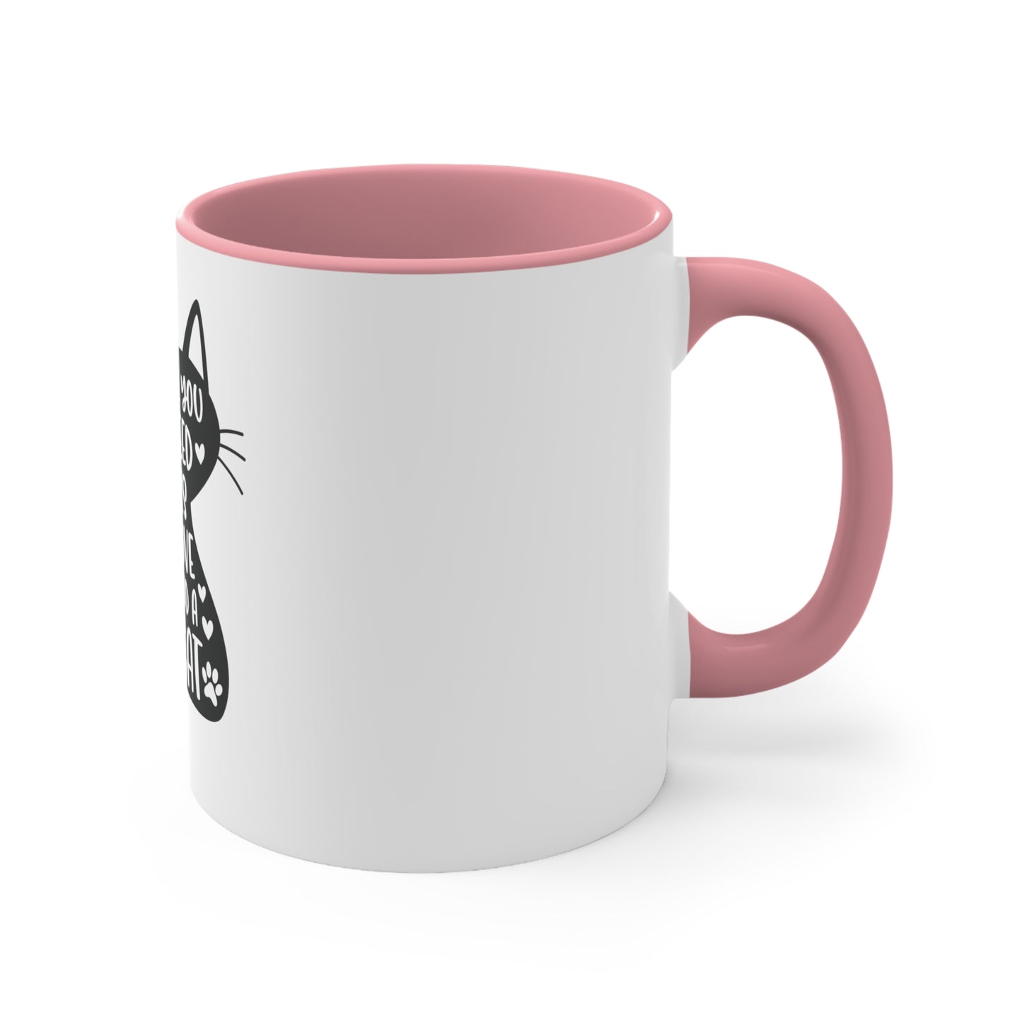 Love and a Cat - Accent Coffee Mug, 11oz