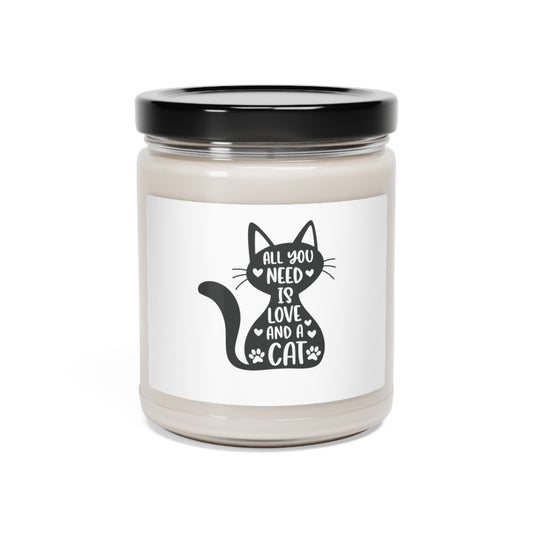 Love and a Cat - Scented Soy Candle, 9oz
