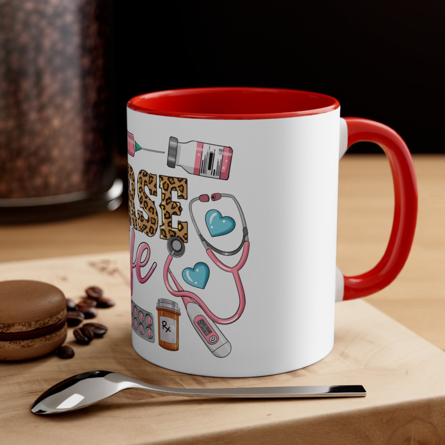 Nurse Life - Accent Coffee Mug, 11oz