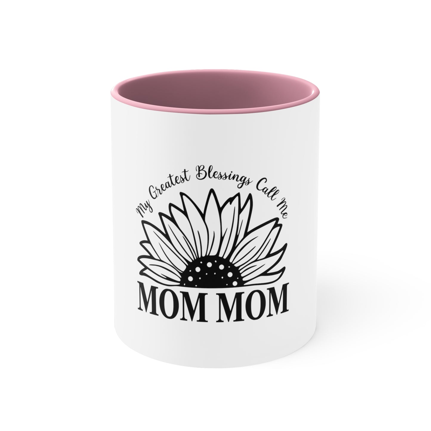 Mom Mom Blessings - Accent Coffee Mug, 11oz