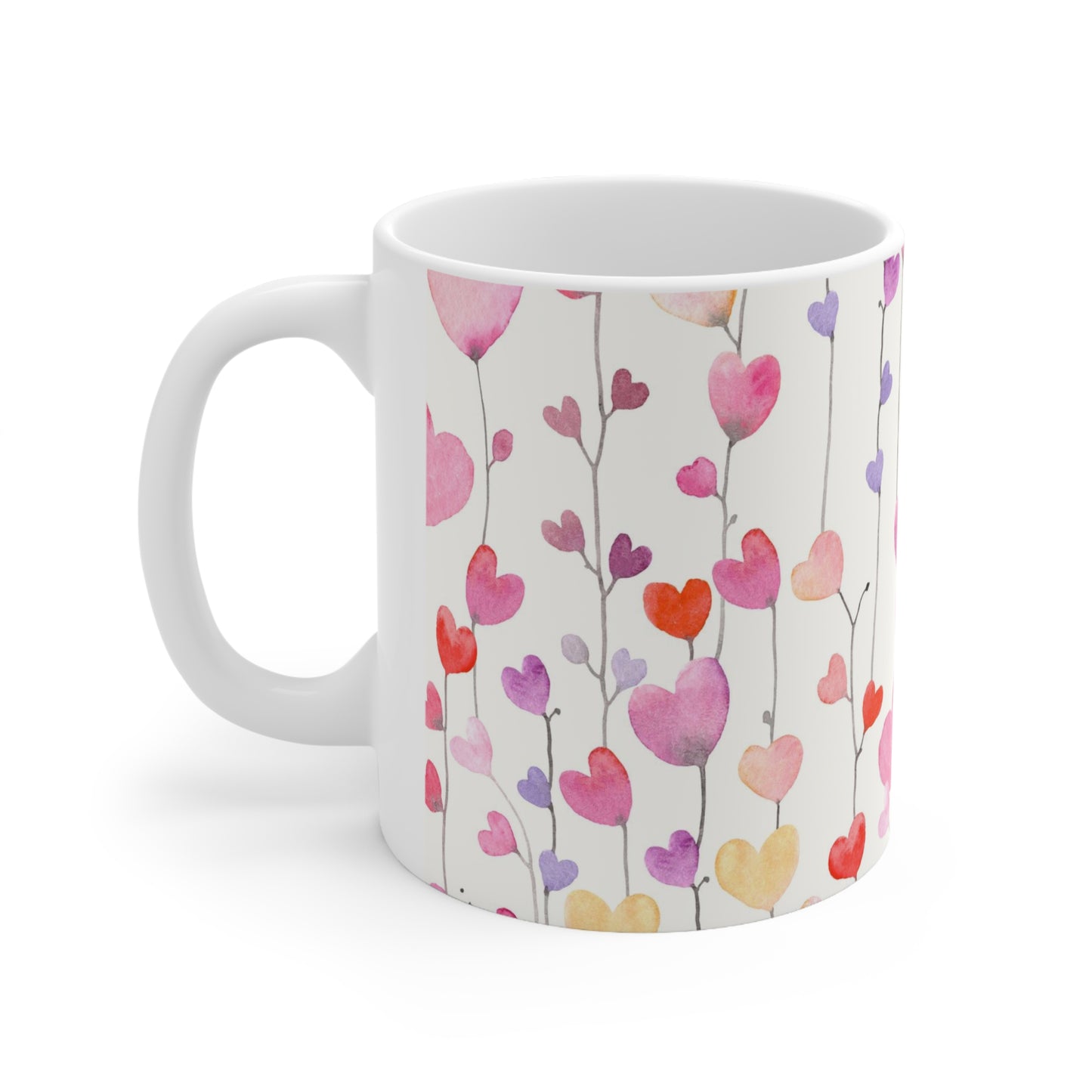 String Heart Ceramic Mug 11oz