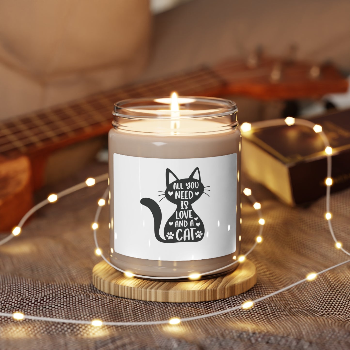 Love and a Cat - Scented Soy Candle, 9oz