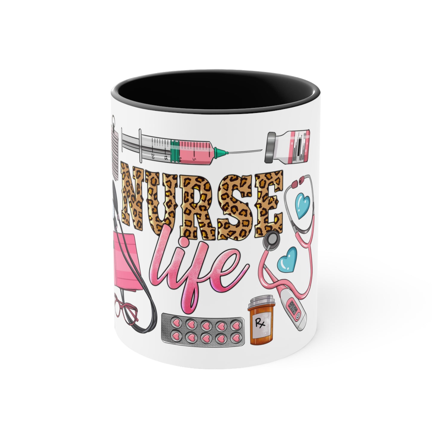 Nurse Life - Accent Coffee Mug, 11oz
