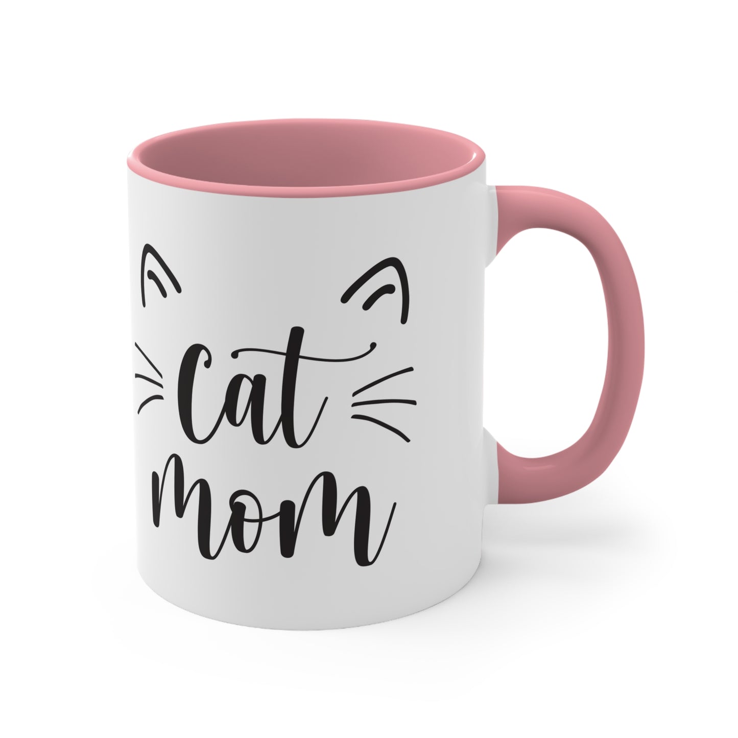 Cat Mom - Accent Coffee Mug, 11oz