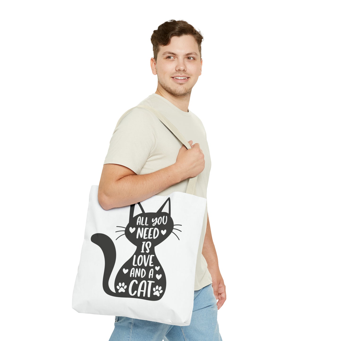 Tote Bag - Love and a Cat