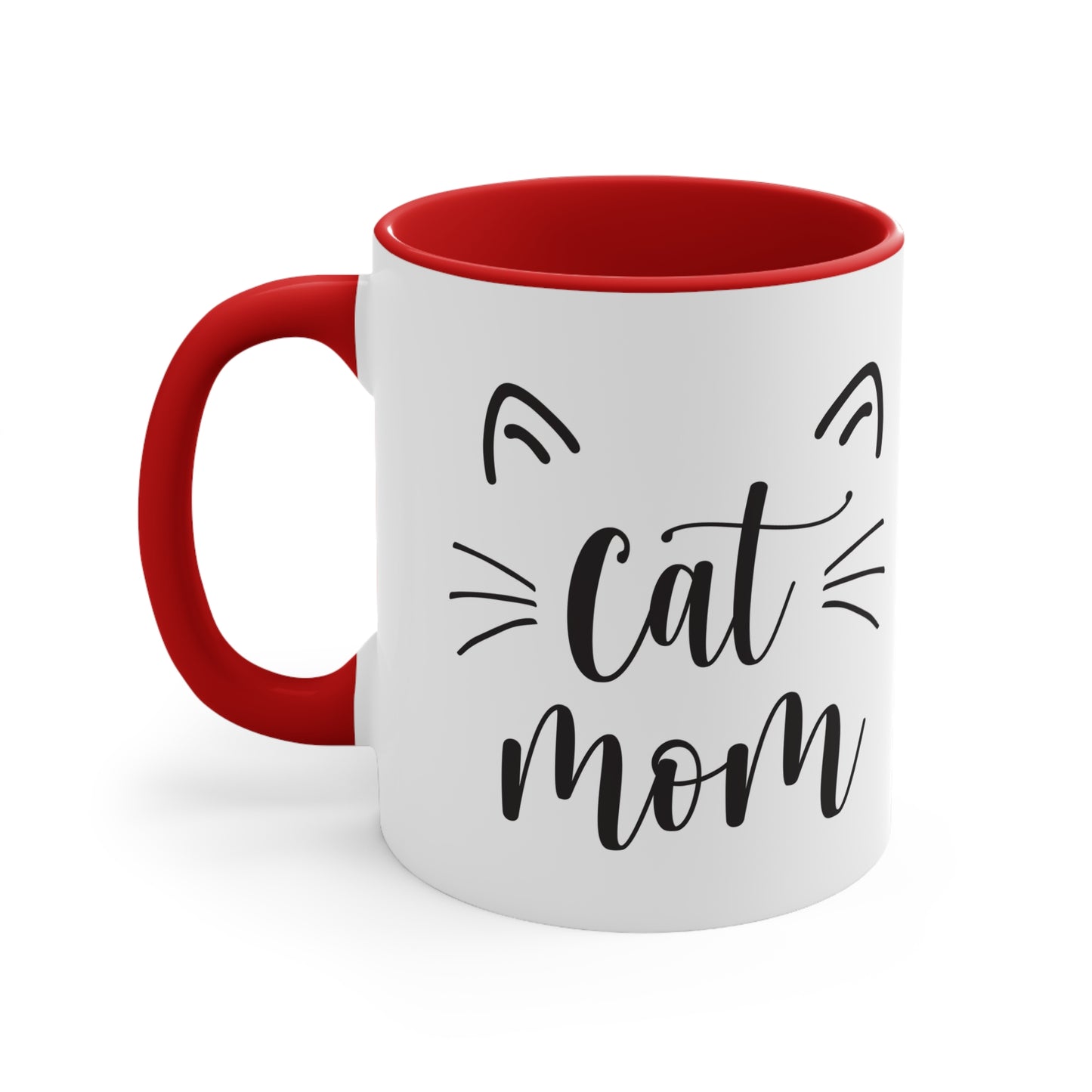 Cat Mom - Accent Coffee Mug, 11oz