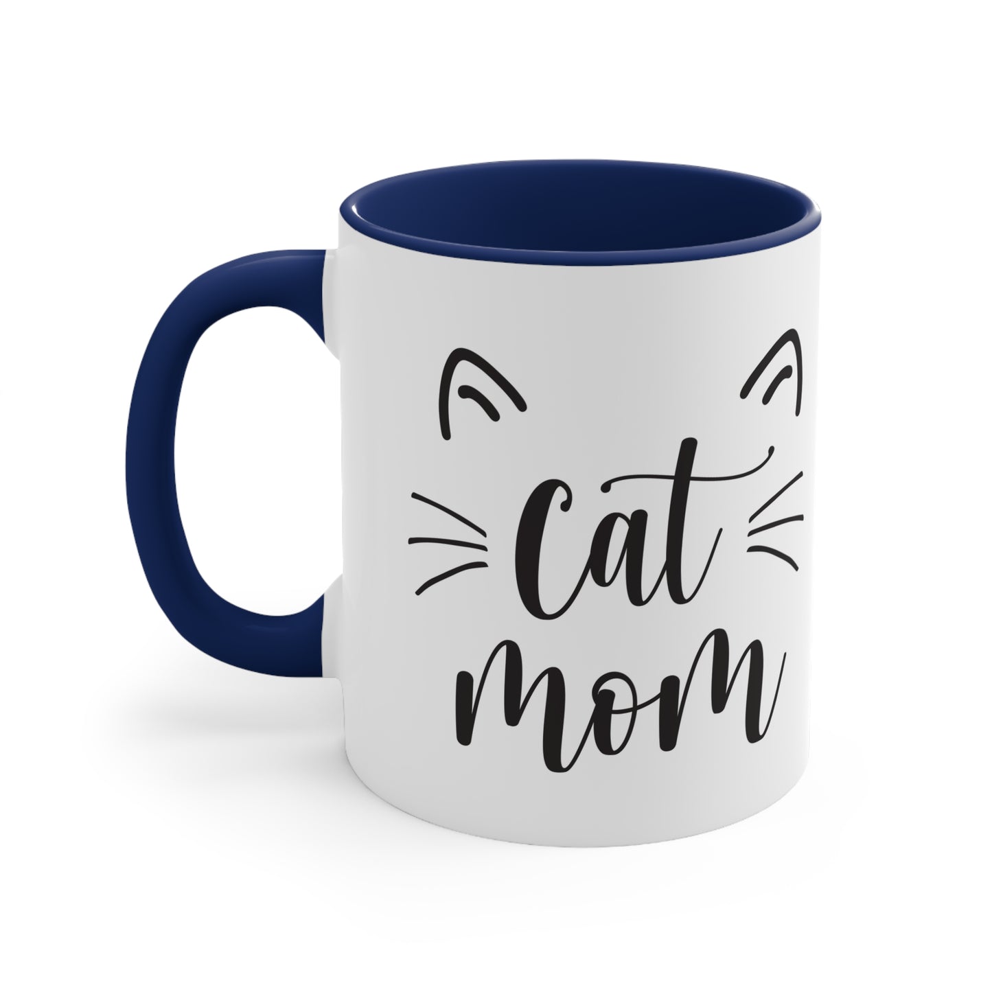 Cat Mom - Accent Coffee Mug, 11oz