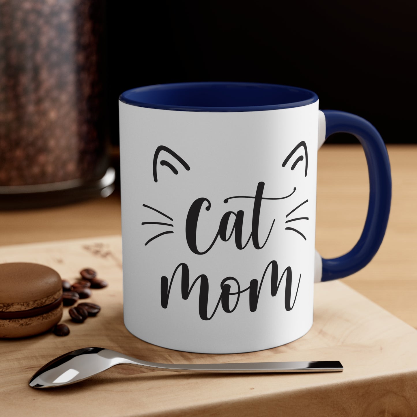 Cat Mom - Accent Coffee Mug, 11oz