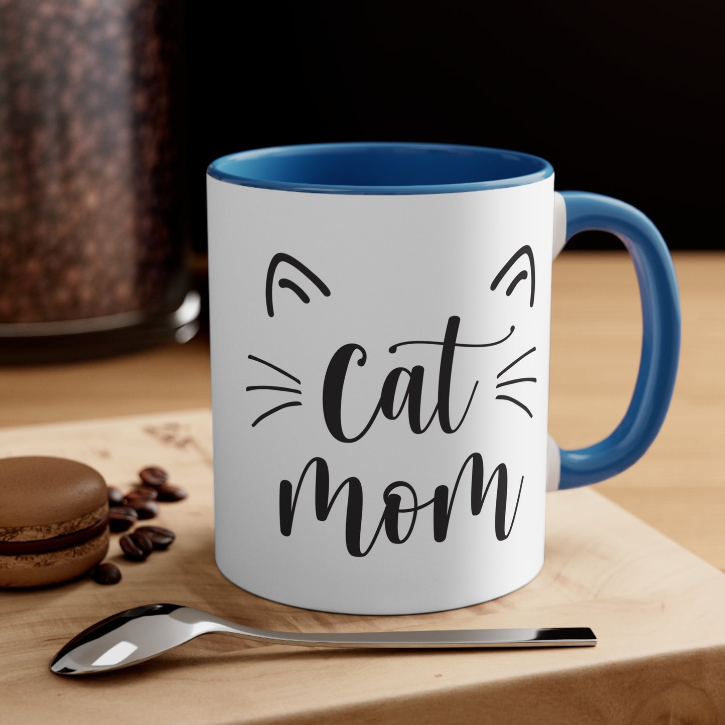 Cat Mom - Accent Coffee Mug, 11oz