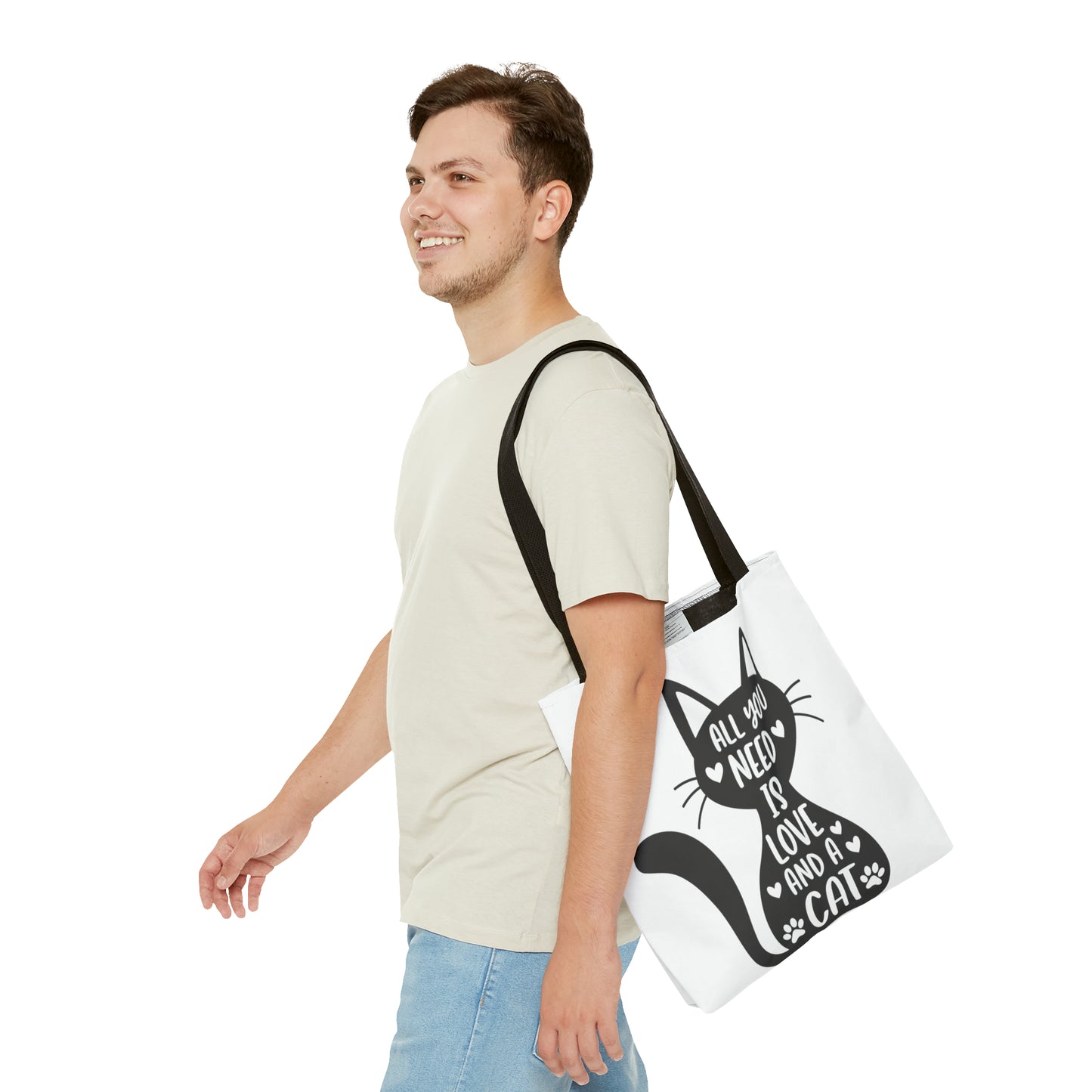 Tote Bag - Love and a Cat
