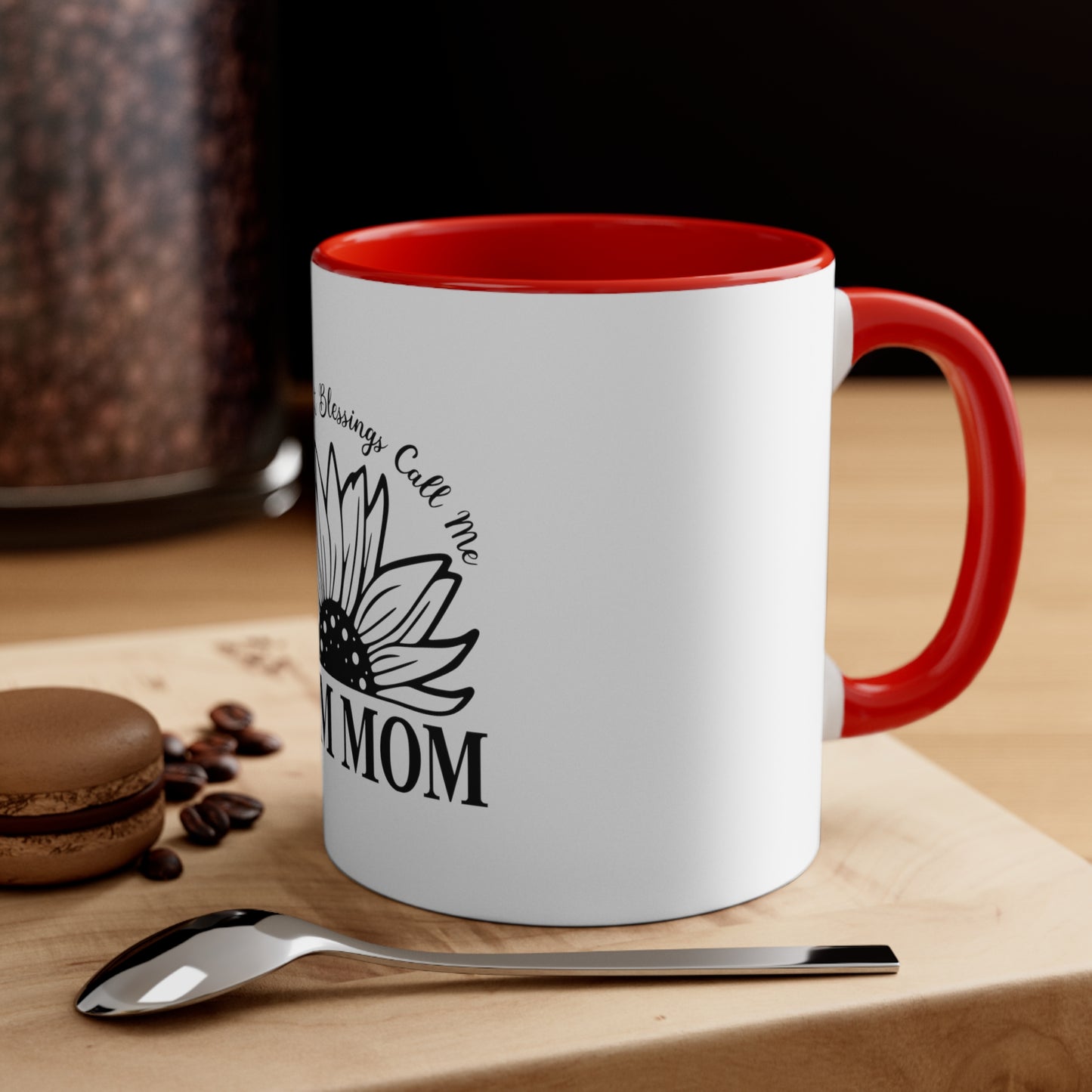 Mom Mom Blessings - Accent Coffee Mug, 11oz