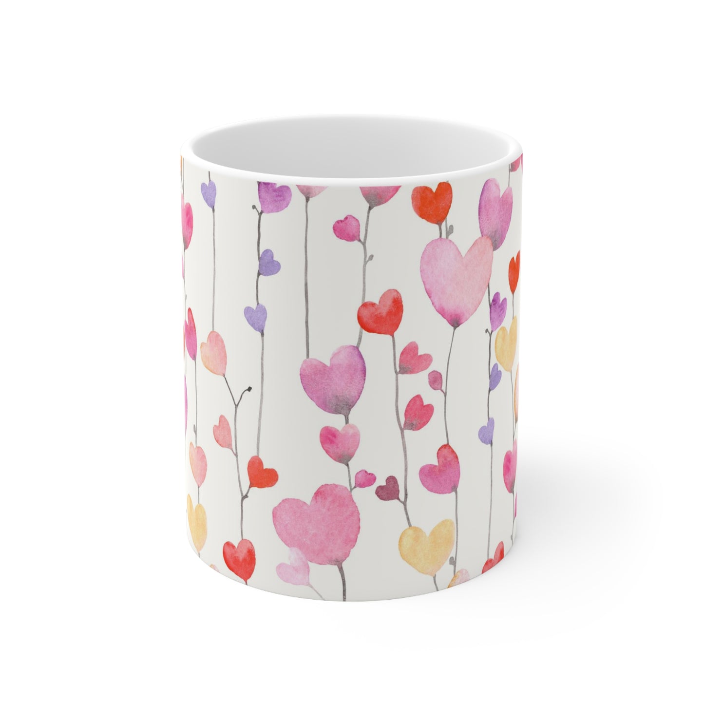 String Heart Ceramic Mug 11oz
