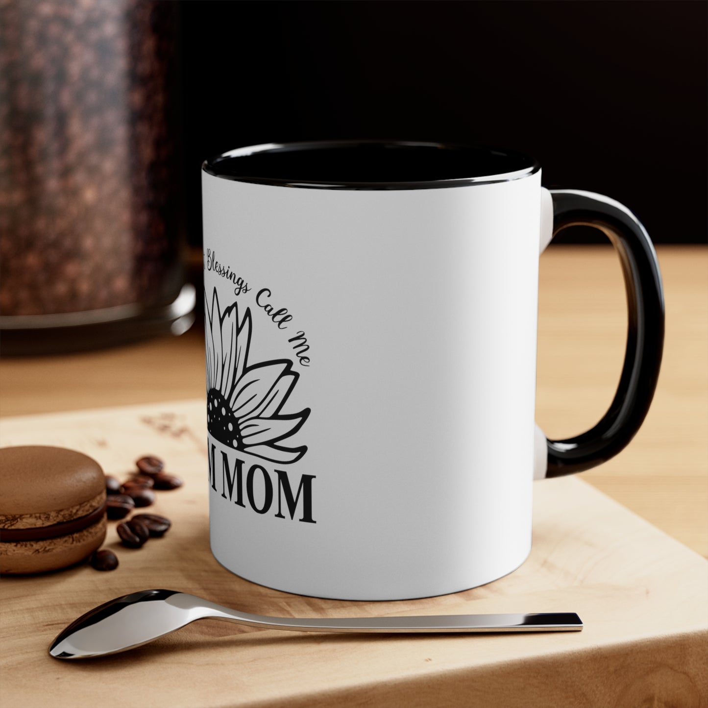 Mom Mom Blessings - Accent Coffee Mug, 11oz