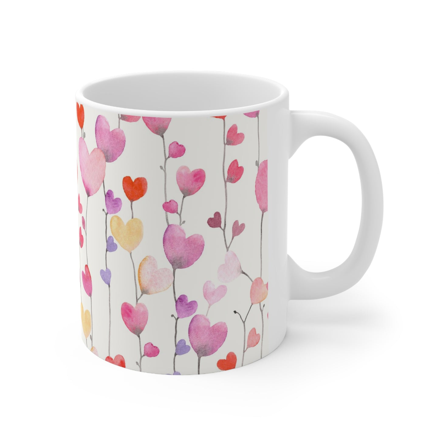 String Heart Ceramic Mug 11oz