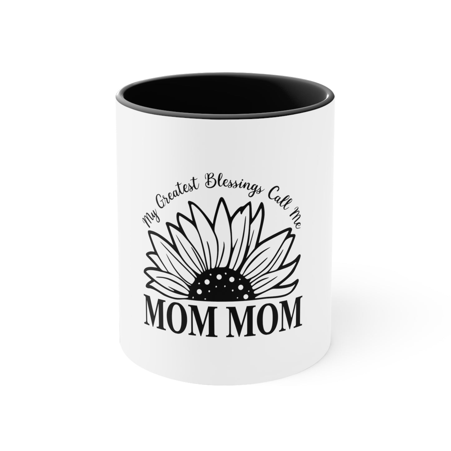 Mom Mom Blessings - Accent Coffee Mug, 11oz
