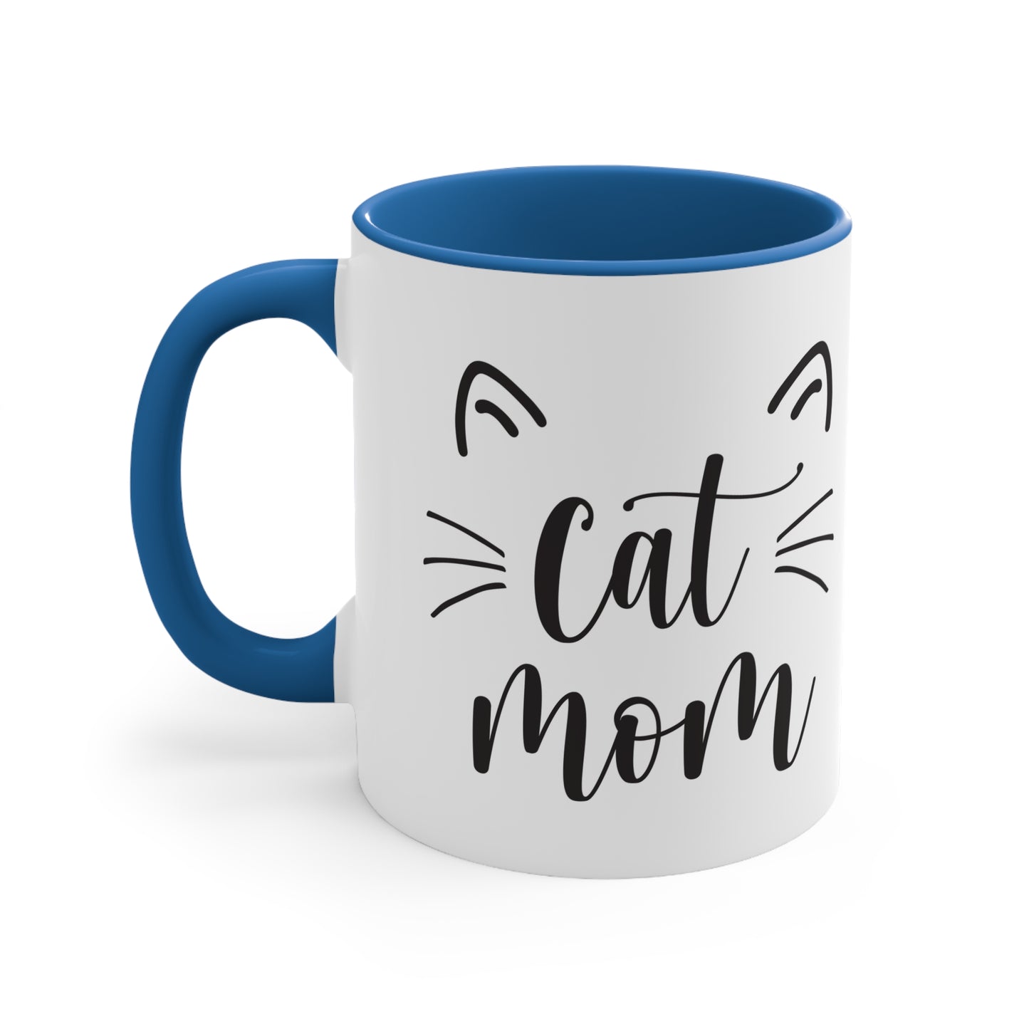Cat Mom - Accent Coffee Mug, 11oz