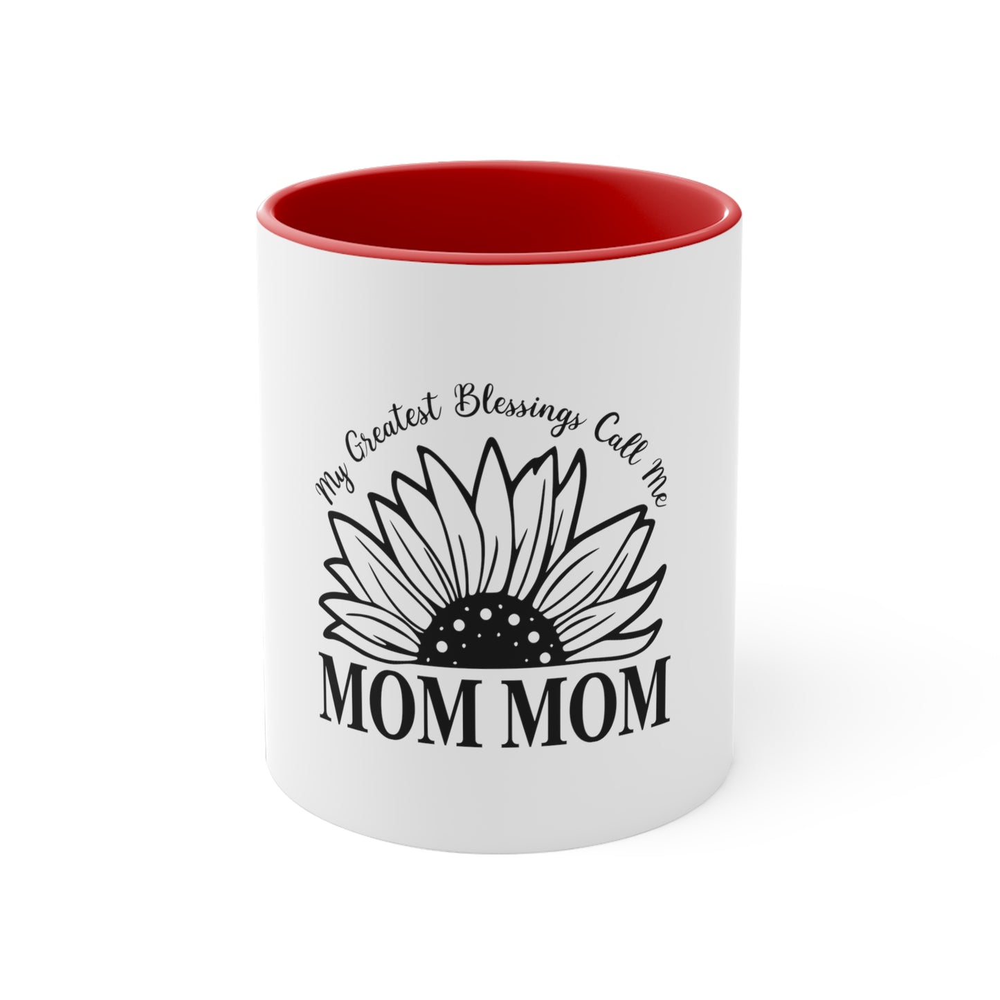 Mom Mom Blessings - Accent Coffee Mug, 11oz