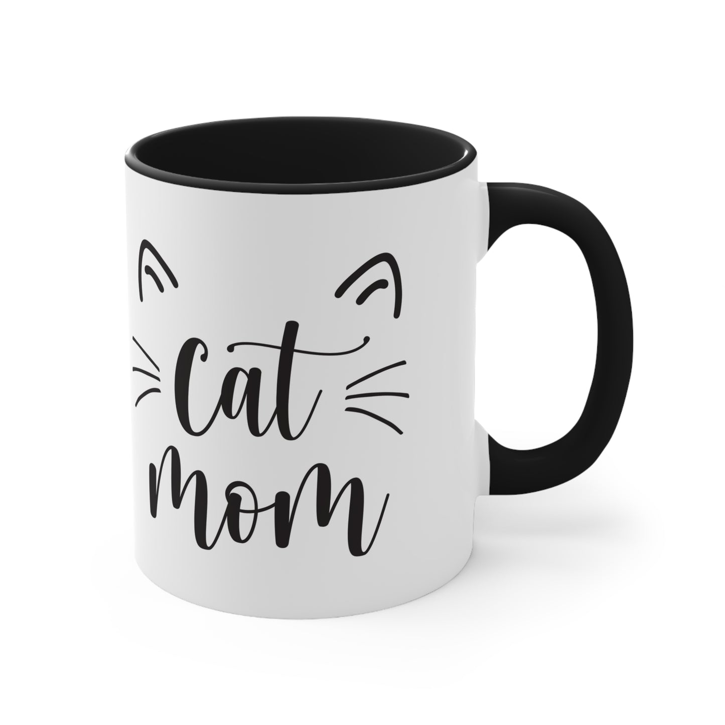 Cat Mom - Accent Coffee Mug, 11oz