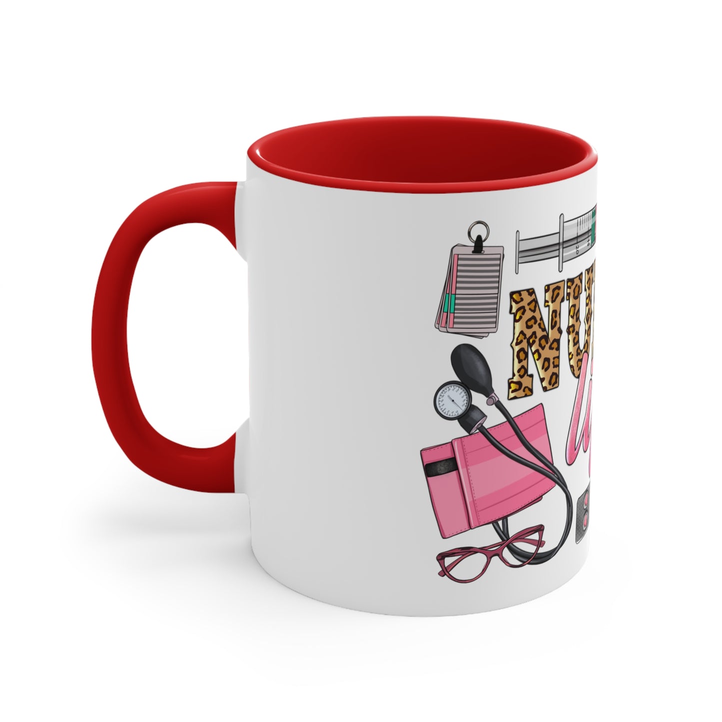 Nurse Life - Accent Coffee Mug, 11oz