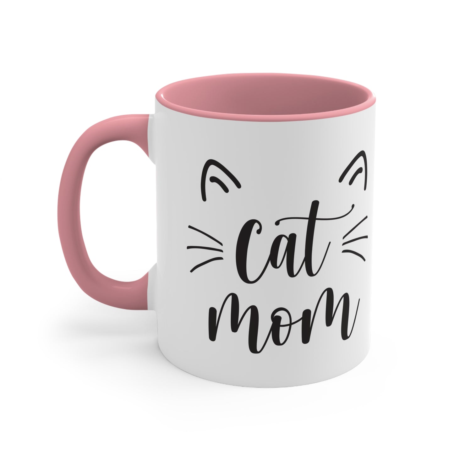 Cat Mom - Accent Coffee Mug, 11oz