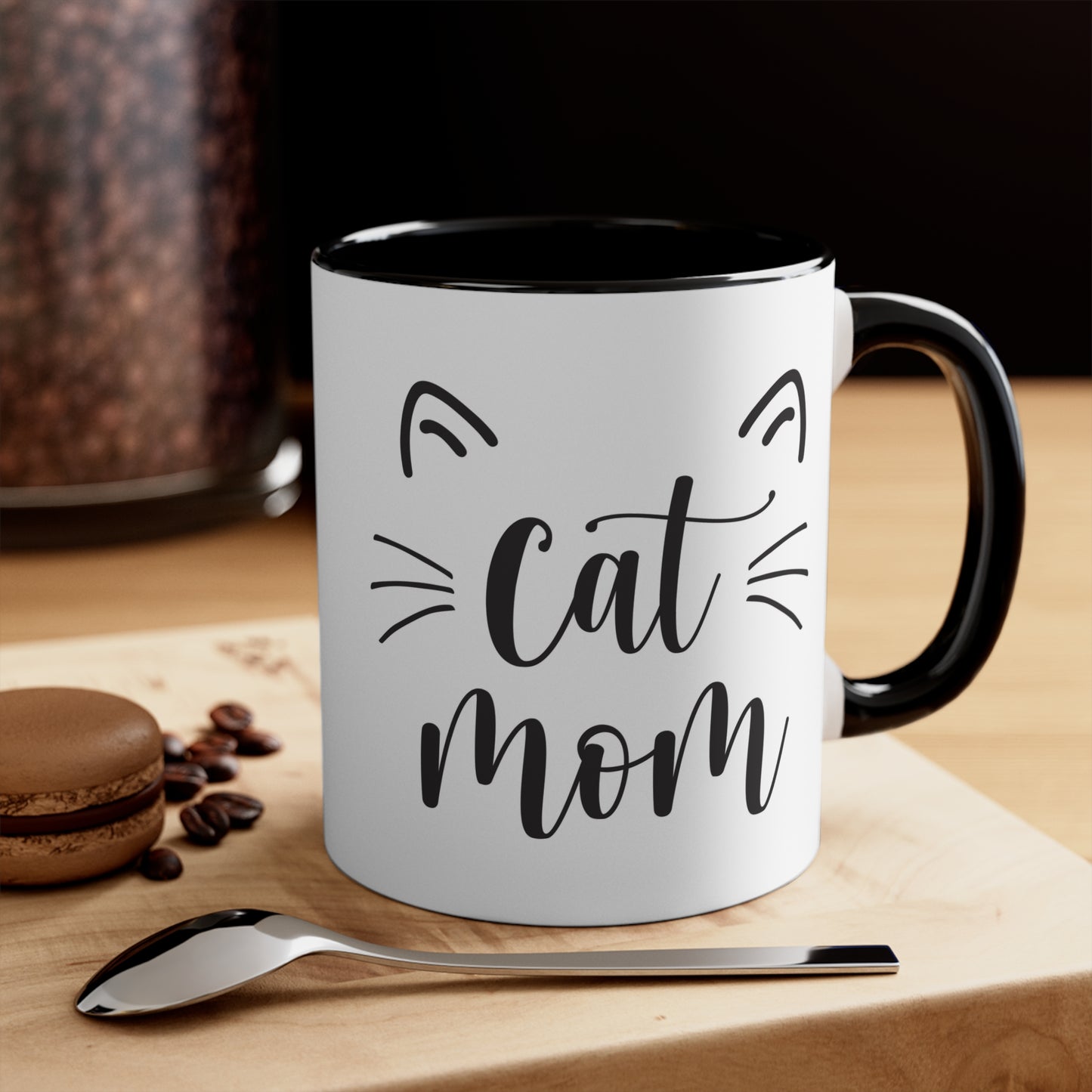 Cat Mom - Accent Coffee Mug, 11oz