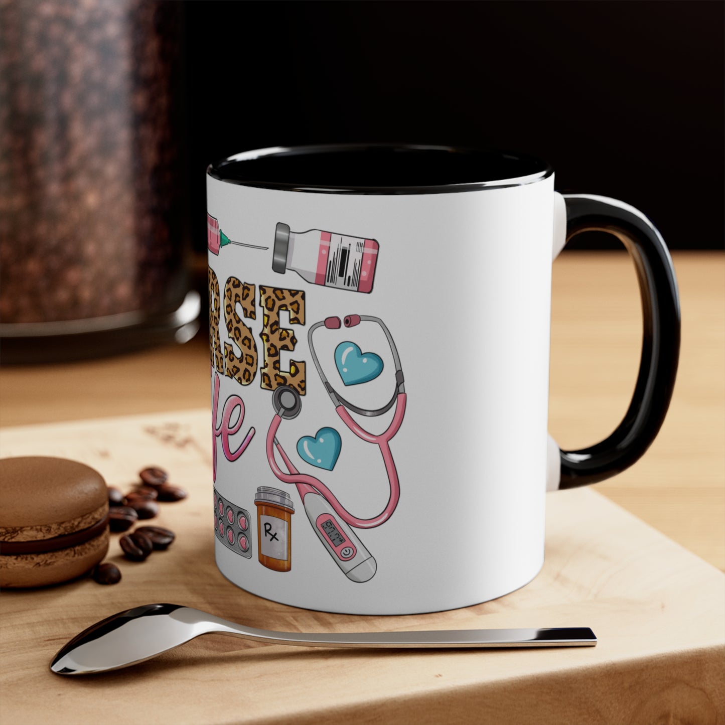 Nurse Life - Accent Coffee Mug, 11oz