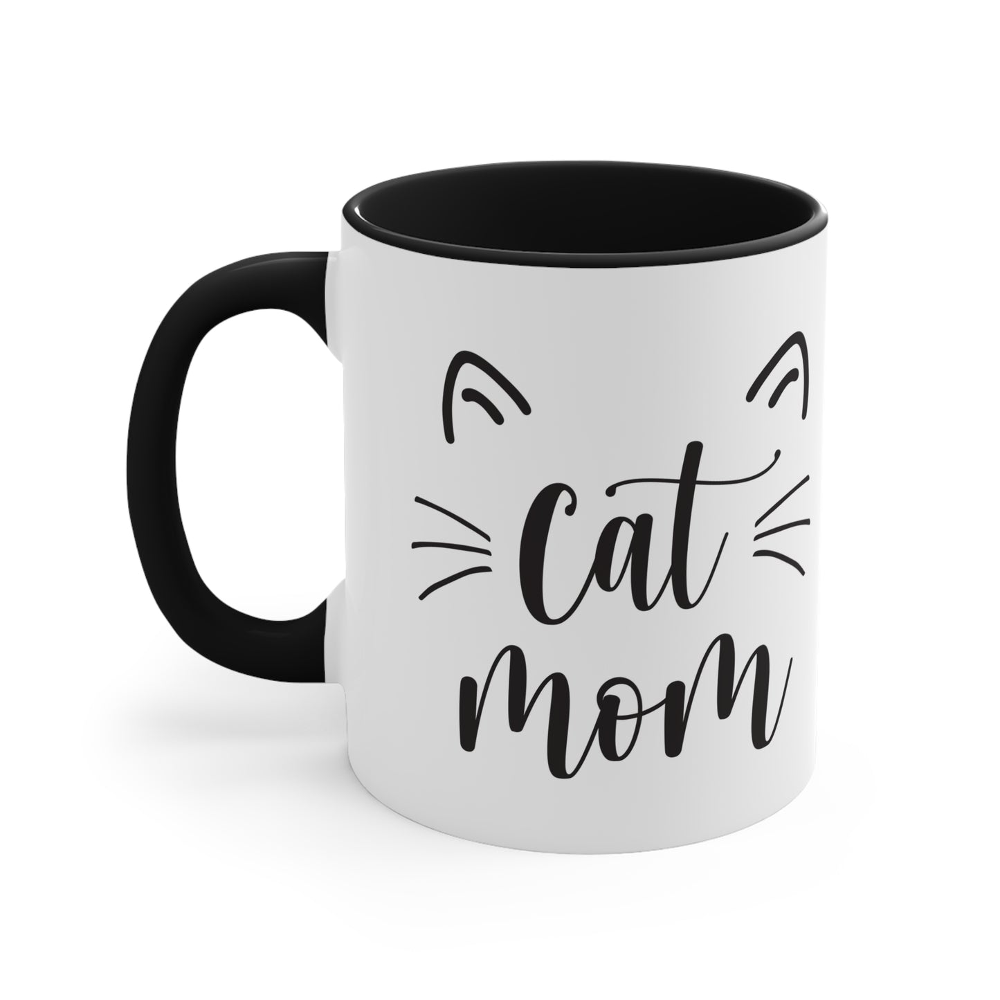 Cat Mom - Accent Coffee Mug, 11oz