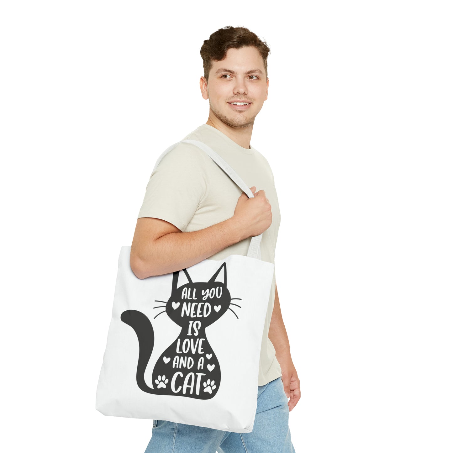 Tote Bag - Love and a Cat
