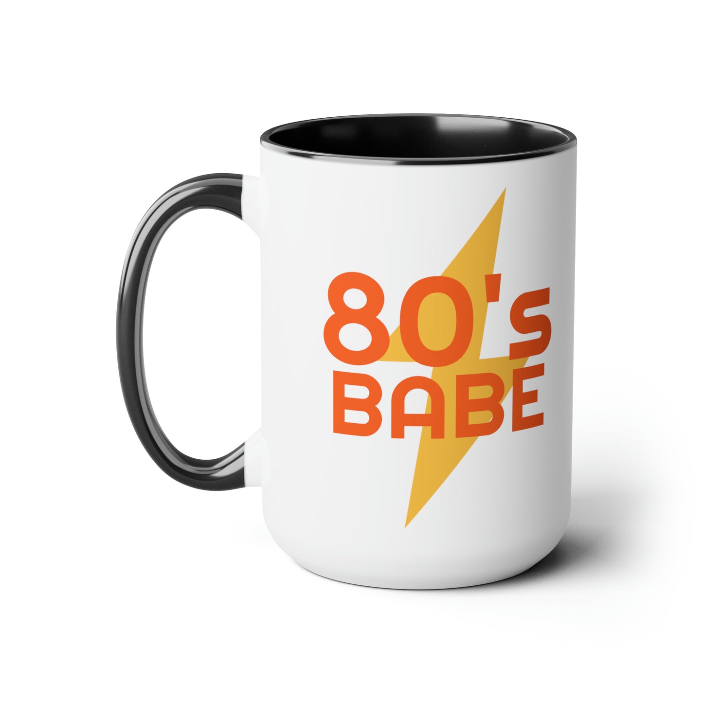 80's Babe - Two-Tone Coffee Mugs, 15oz
