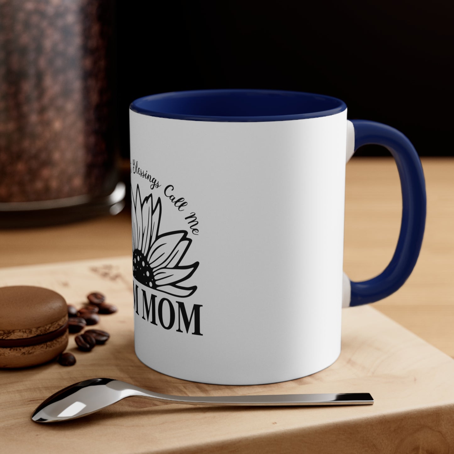 Mom Mom Blessings - Accent Coffee Mug, 11oz