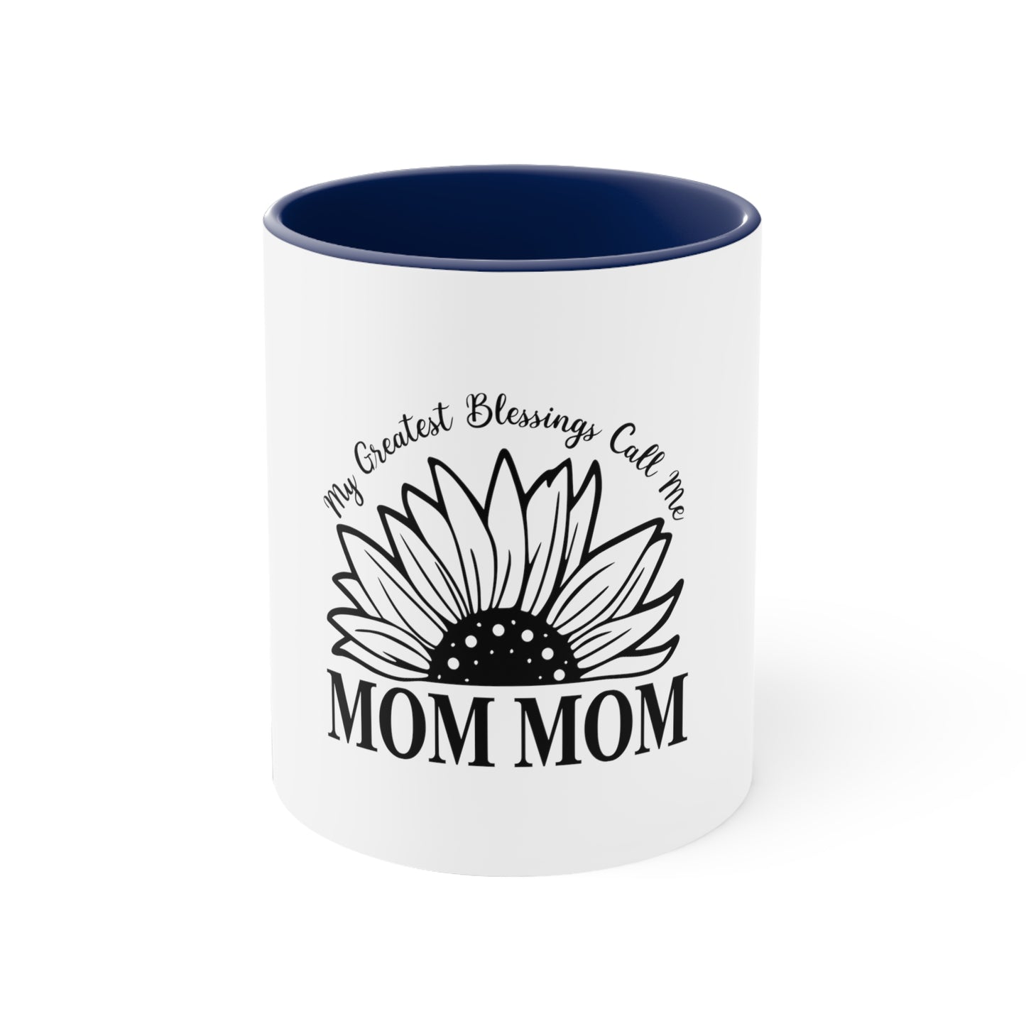 Mom Mom Blessings - Accent Coffee Mug, 11oz