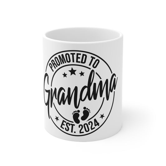 Promoted to Grandmom 2024 - Ceramic Mug 11oz