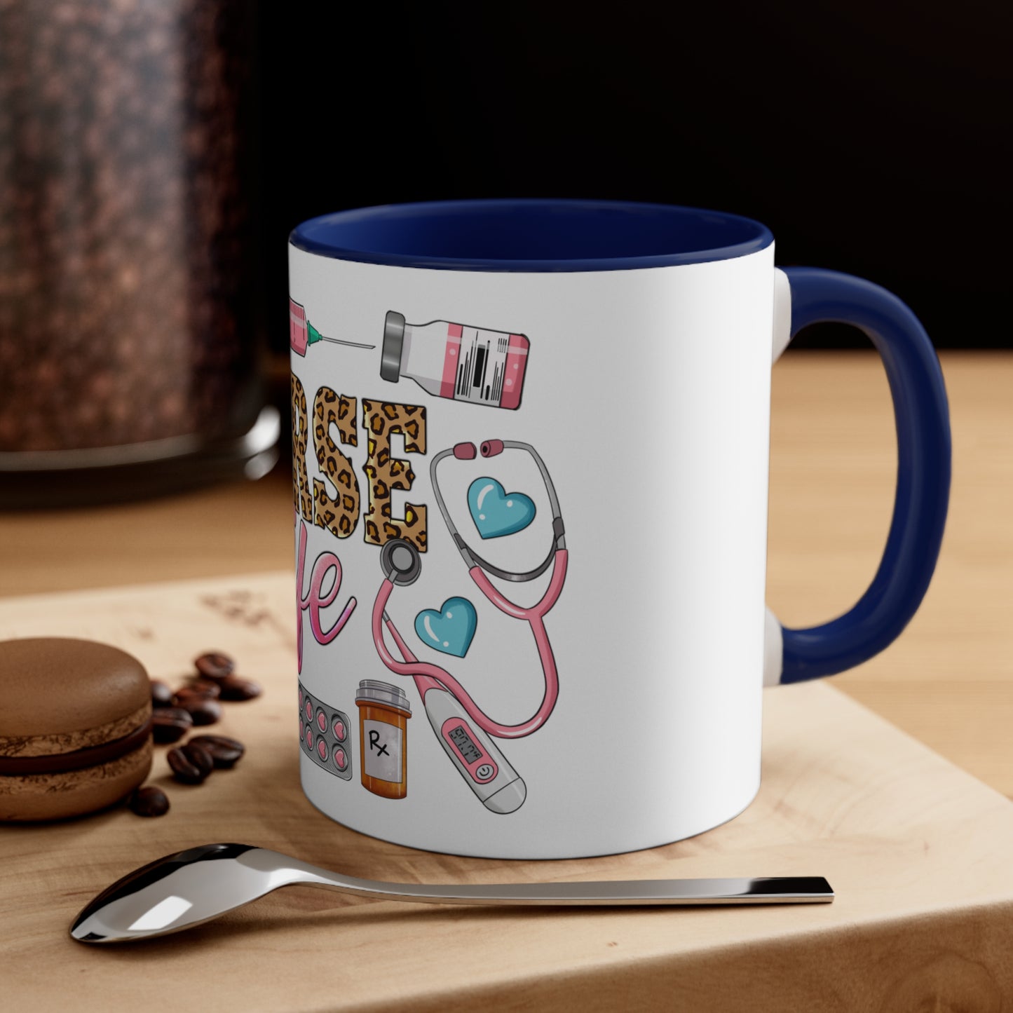 Nurse Life - Accent Coffee Mug, 11oz