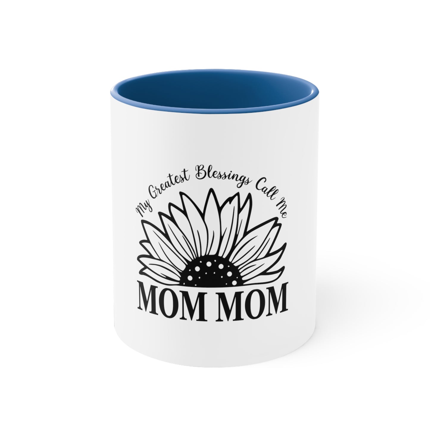 Mom Mom Blessings - Accent Coffee Mug, 11oz